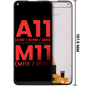 LCD Assembly Without Frame Compatible For Samsung Galaxy A11 (A115F / A115M / 2020) M11 (M115 / 2020) (International Version) (Aftermarket Plus) (All Colors)