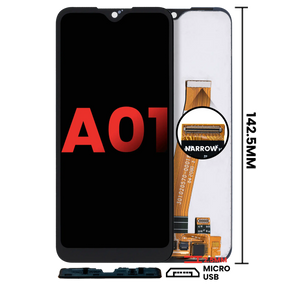 LCD Assembly Without Frame Compatible For Samsung Galaxy A01 4G (A015 / 2020) (Global Model) (Micro USB Frame) (Aftermarket Plus) (All Colors)