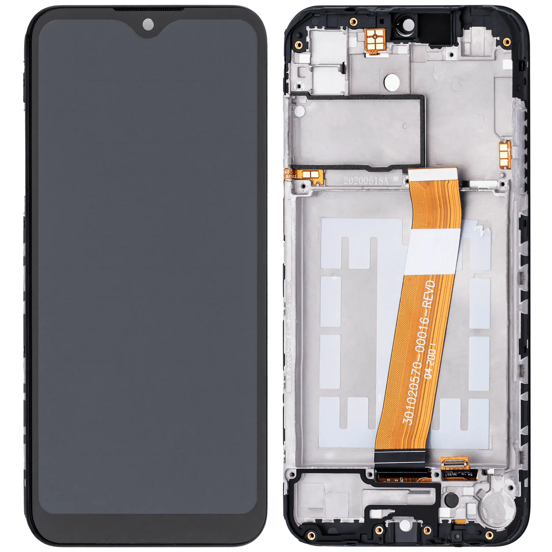 LCD Assembly With Frame Compatible For Samsung Galaxy A01 4G (A015 / 2020) (Global Model) (Micro USB Frame) (Aftermarket Plus) (All Colors)