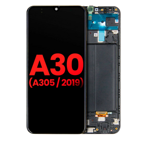 OLED Assembly With Frame Compatible For Samsung Galaxy A30 (A305 / 2019) (Vemake) (All Colors)