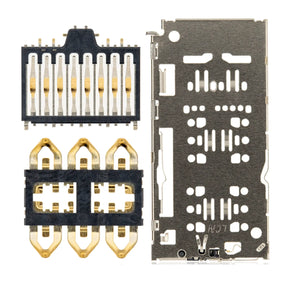Sim Card Reader Compatible For Samsung Galaxy A10 (A105) / A20 (A205) / A30 (A305) / A50 (A505) / A51 (A515) / A70 (A705) / A9 (A920) / TCL 30 SE / Xiaomi Redmi Note 7 / Note 8 / Note 9 / Redmi Note 11 4G (Global Version) (4 Piece Set)