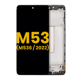OLED Assembly With Frame Compatible For Samsung Galaxy M53 5G (M536 / 2022) (Refurbished) (All Colors)