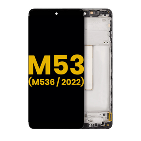 OLED Assembly With Frame Compatible For Samsung Galaxy M53 5G (M536 / 2022) (Refurbished) (All Colors)