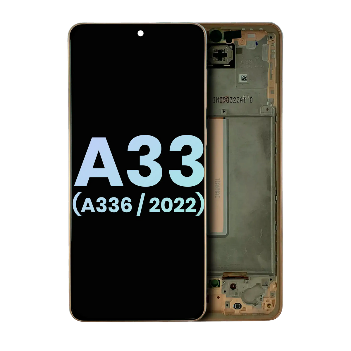 OLED Assembly With Frame Compatible For Samsung Galaxy A33 5G (A336 / 2022) (Service Pack) (Blue)