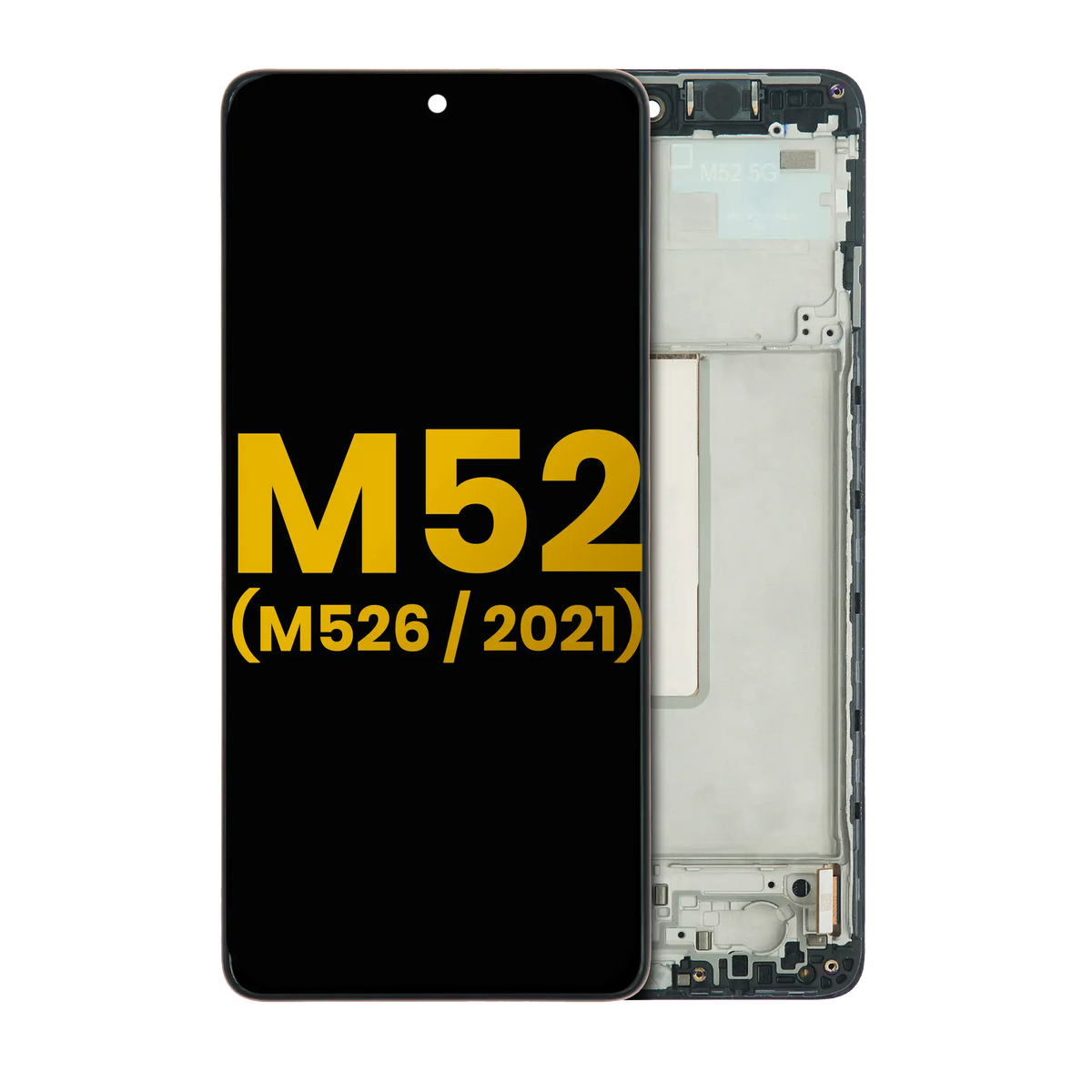 OLED Assembly With Frame Compatible For Samsung Galaxy M52 5G (M526 / 2021) (Refurbished) (All Colors)