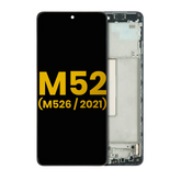 OLED Assembly With Frame Compatible For Samsung Galaxy M52 5G (M526 / 2021) (Refurbished) (All Colors)