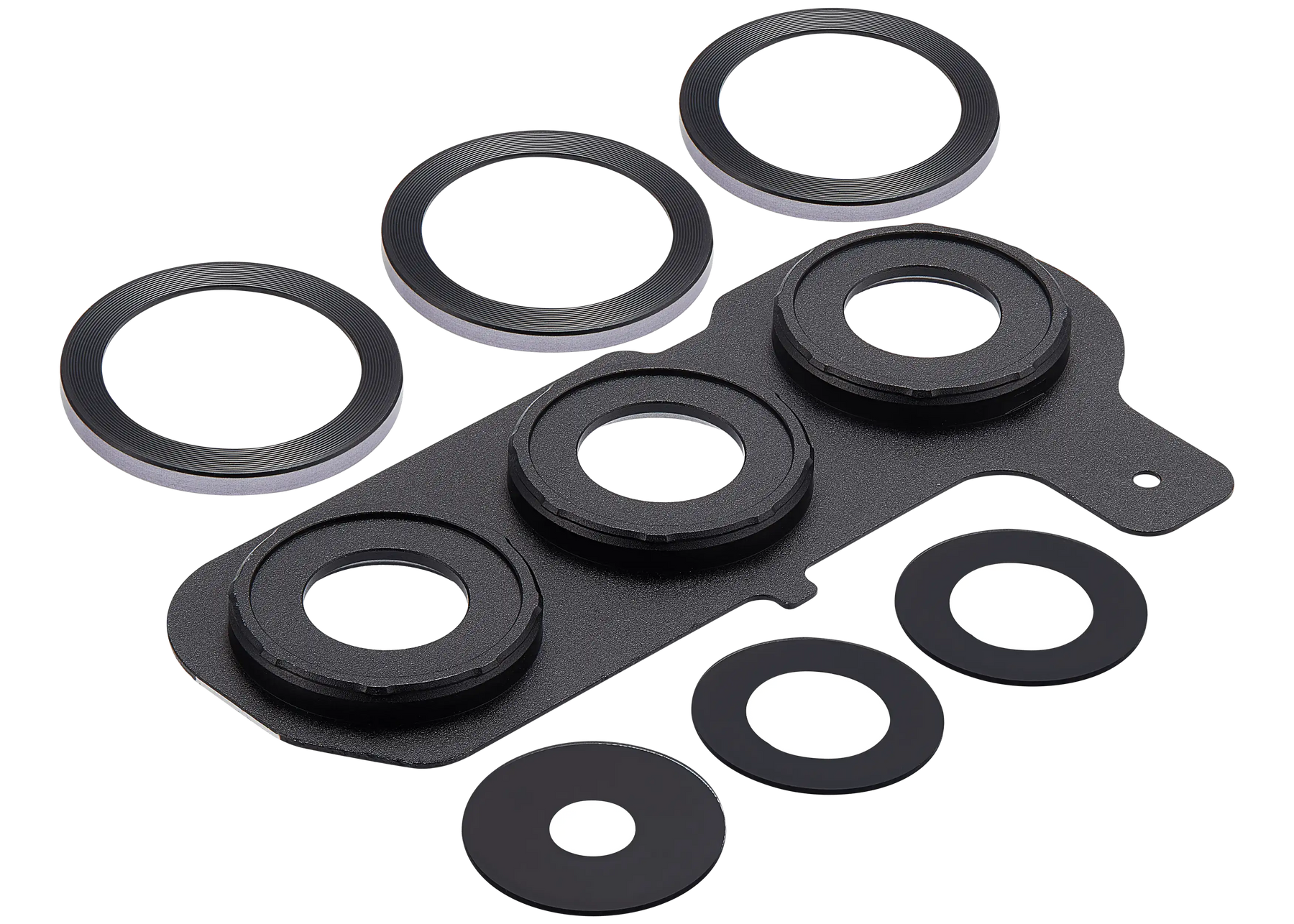 Back Camera Lens With Cover Bezel Ring Compatible For Samsung Galaxy S25 Plus 5G (Icy Blue)