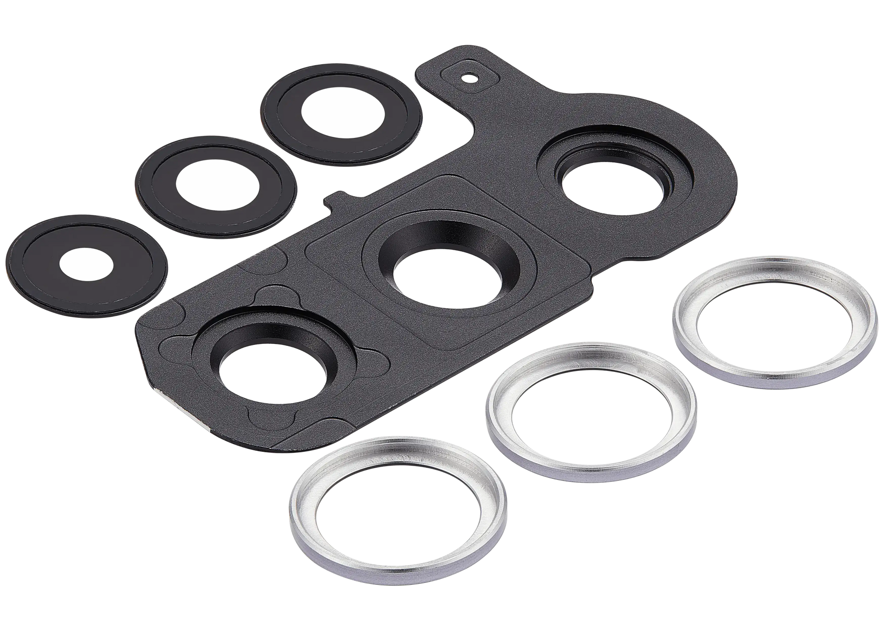 Back Camera Lens With Cover Bezel Ring Compatible For Samsung Galaxy S25 Plus 5G (Icy Blue)