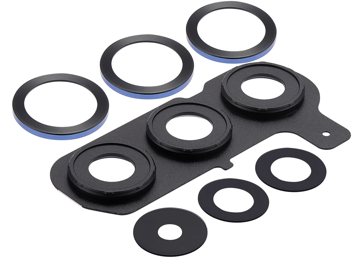 Back Camera Lens With Cover Bezel Ring Compatible For Samsung Galaxy S25 Plus 5G (Navy)