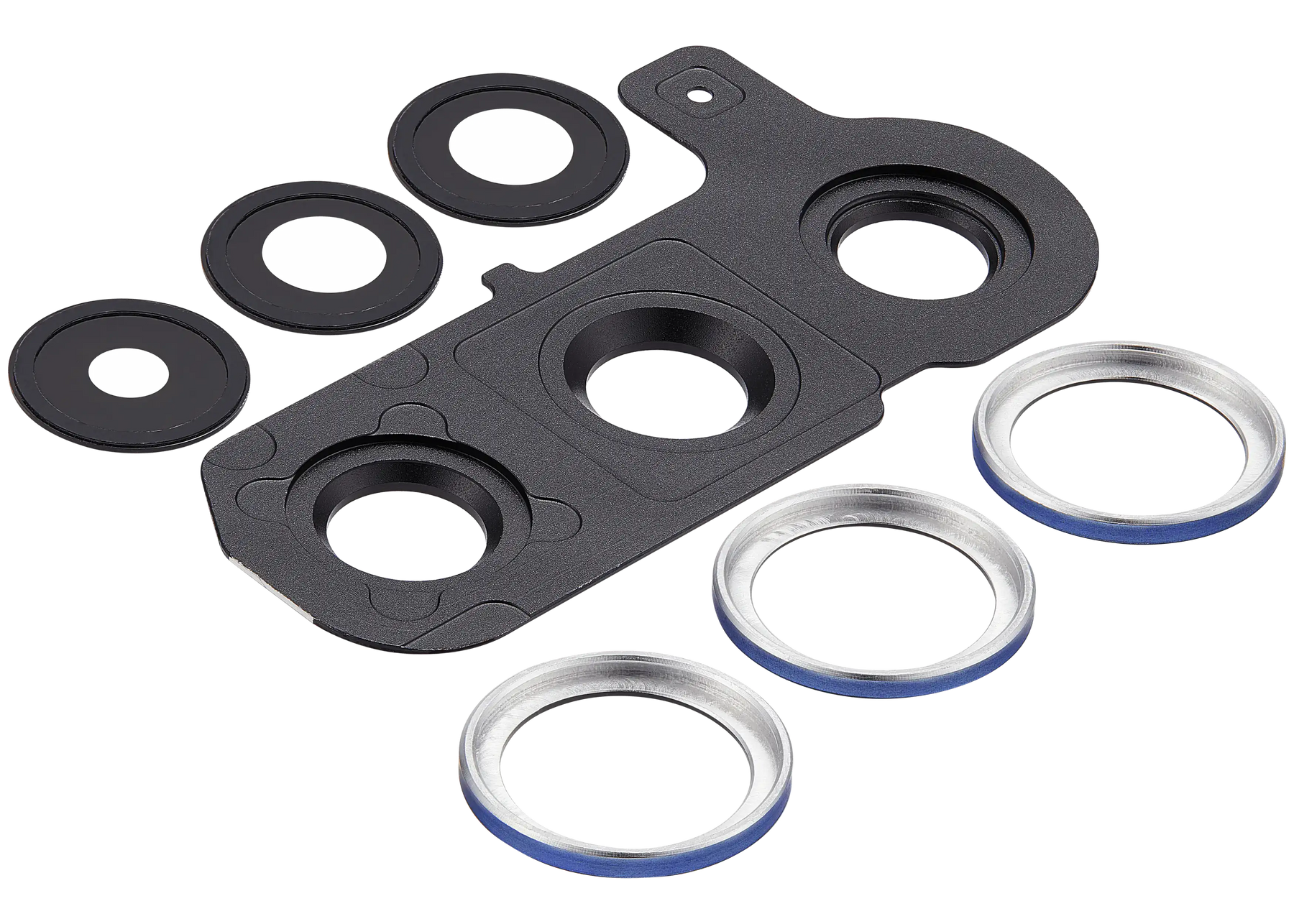 Back Camera Lens With Cover Bezel Ring Compatible For Samsung Galaxy S25 Plus 5G (Navy)