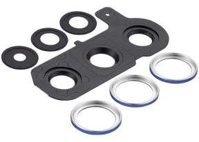 Back Camera Lens With Cover Bezel Ring Compatible For Samsung Galaxy S25 Plus 5G (Navy)