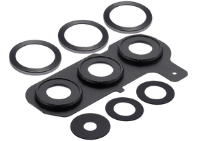 Back Camera Lens With Cover Bezel Ring Compatible For Samsung Galaxy S25 Plus 5G (Silver Shadow)