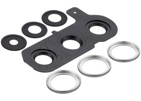 Back Camera Lens With Cover Bezel Ring Compatible For Samsung Galaxy S25 Plus 5G (Silver Shadow)