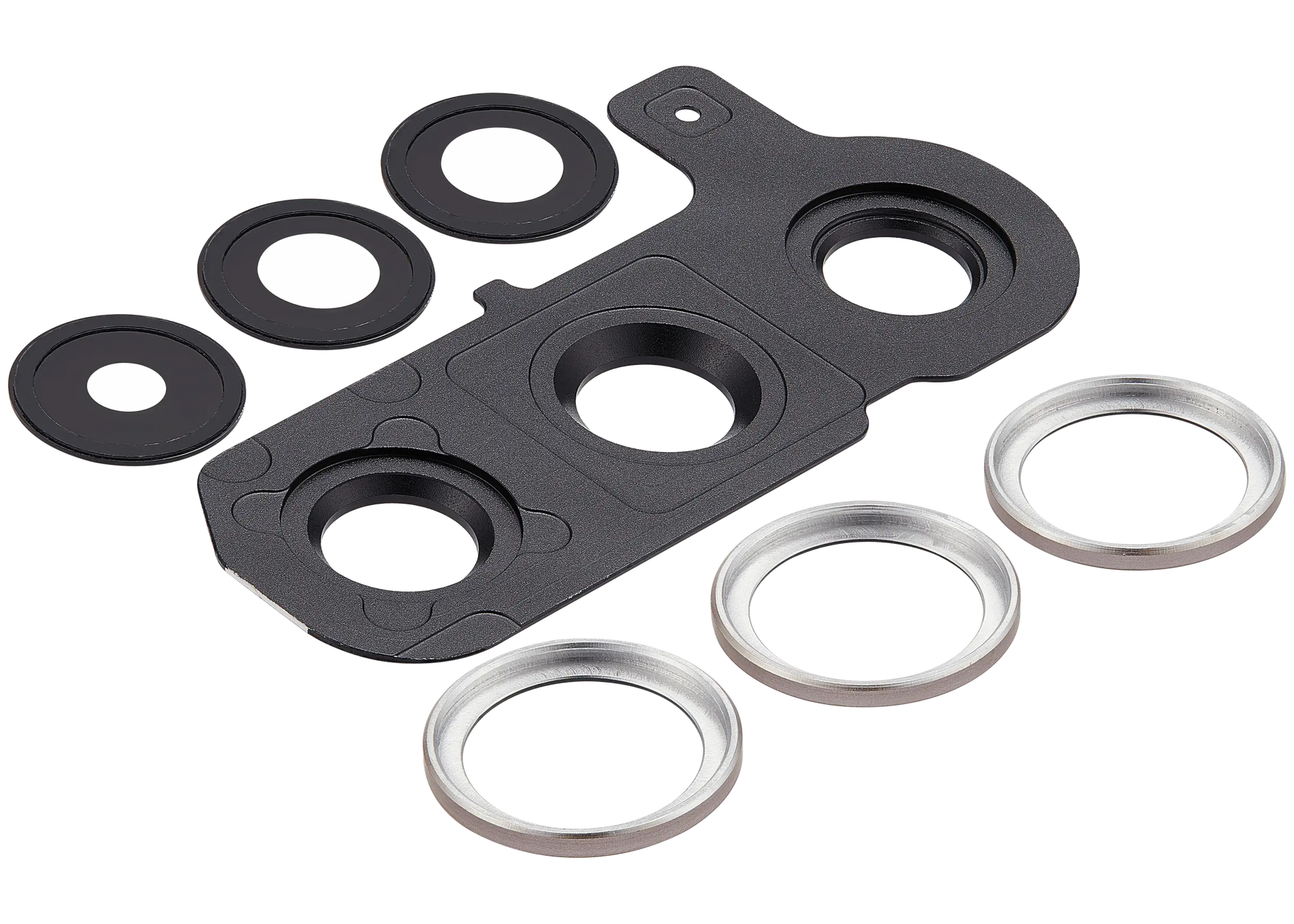 Back Camera Lens With Cover Bezel Ring Compatible For Samsung Galaxy S25 Plus 5G (Pink Gold)