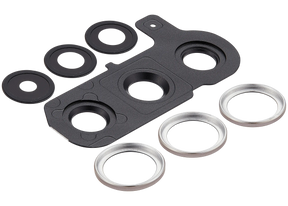 Back Camera Lens With Cover Bezel Ring Compatible For Samsung Galaxy S25 Plus 5G (Pink Gold)