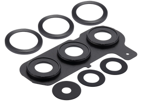 Back Camera Lens With Cover Bezel Ring Compatible For Samsung Galaxy S25 Plus 5G (Blue Black)