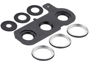 Back Camera Lens With Cover Bezel Ring Compatible For Samsung Galaxy S25 Plus 5G (Blue Black)