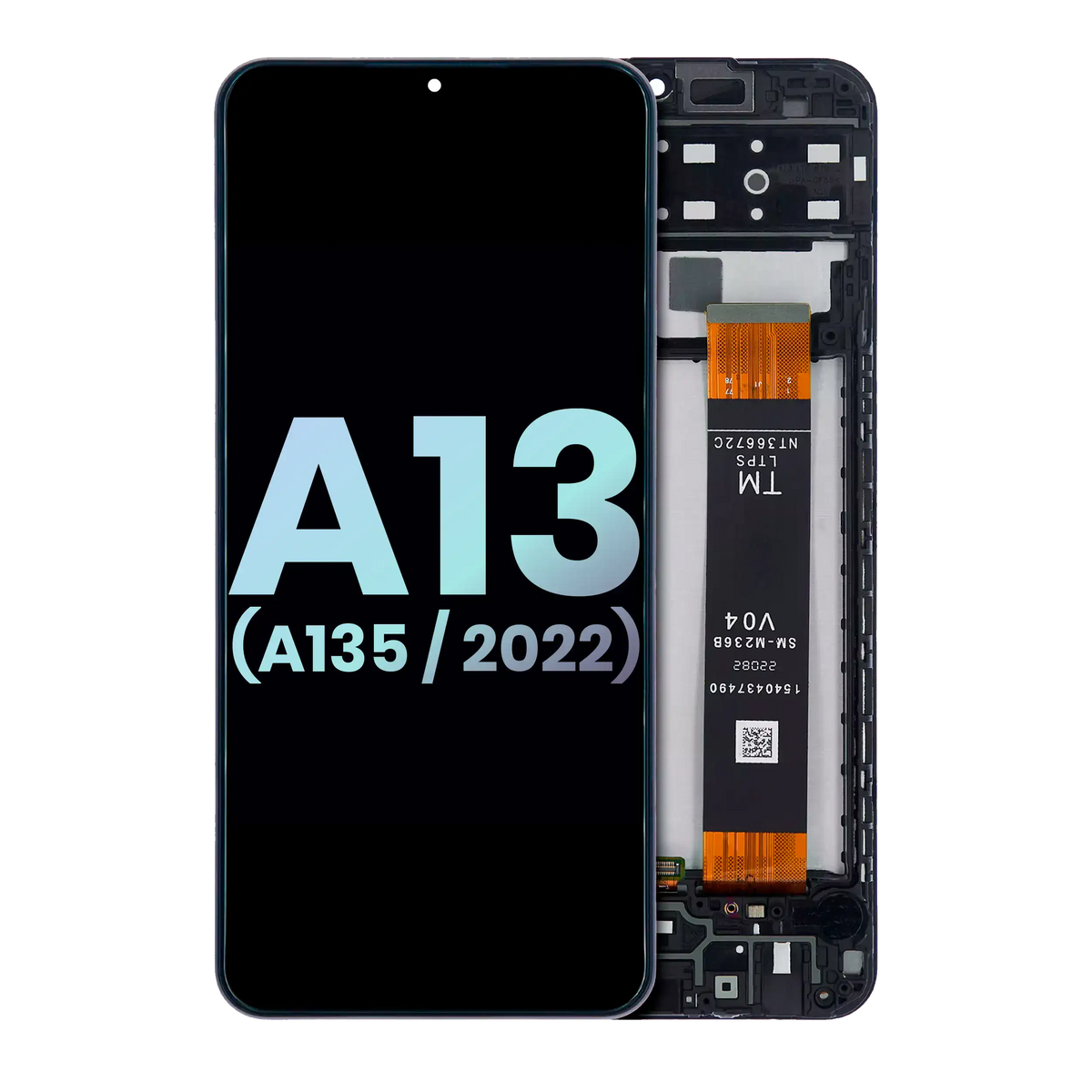 LCD Assembly With Frame Compatible For Samsung Galaxy A13 4G (A135 / 2022) (Service Pack) (All Colors)