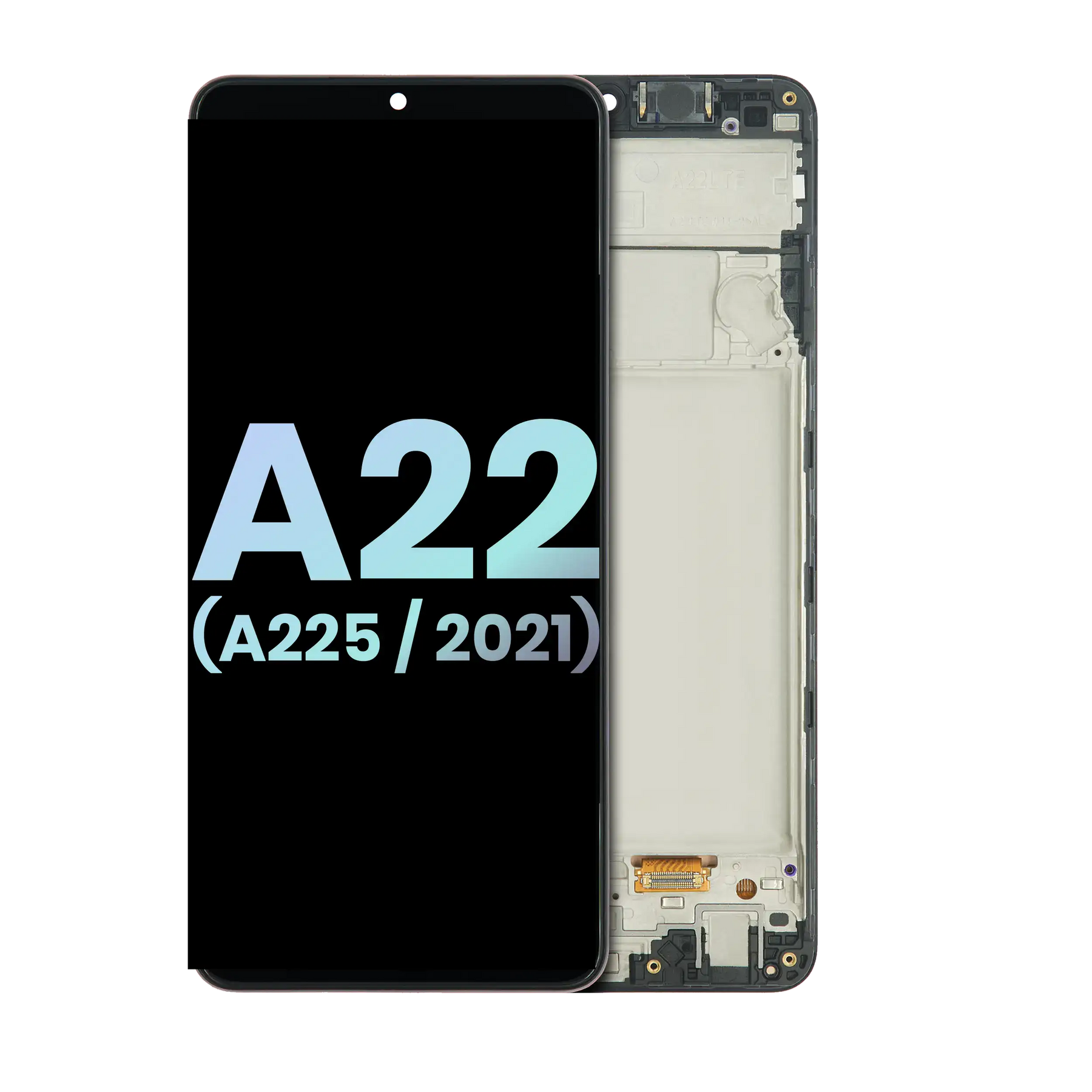 OLED Assembly With Frame Compatible For Samsung Galaxy A22 4G (A225 / 2021) (Service Pack) (All Colors)