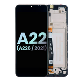 LCD Assembly With Frame Compatible For Samsung A22 5G (A226 / 2021) (Refurbished) (All Colors)