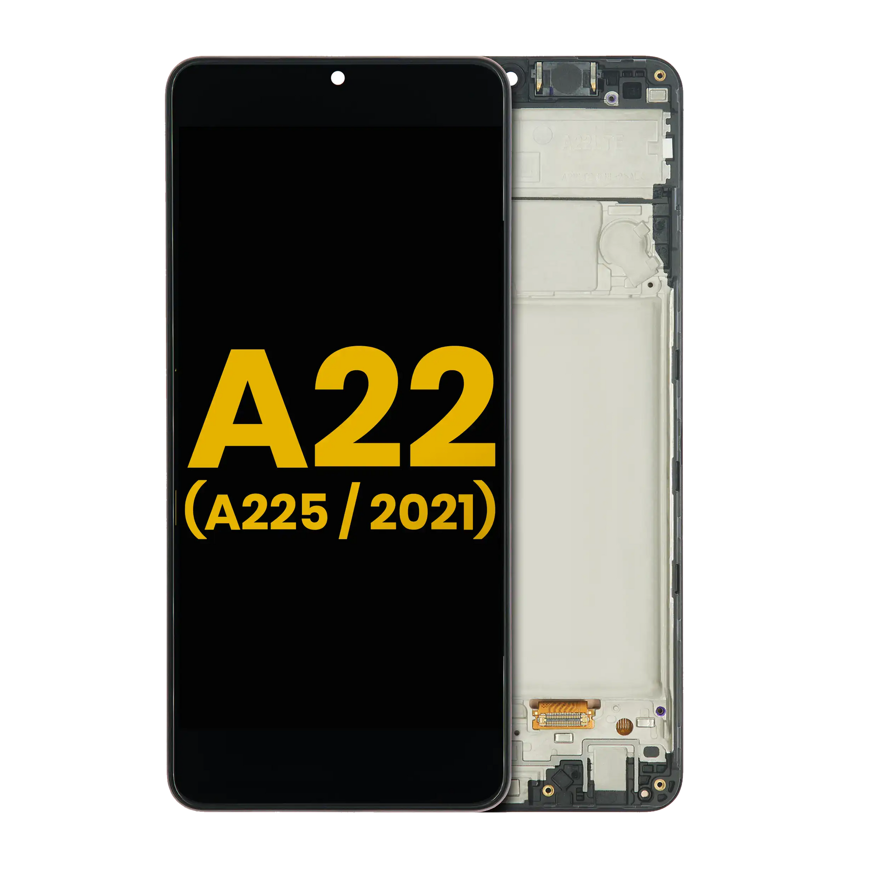 OLED Assembly With Frame Compatible For Samsung Galaxy A22 4G (A225 / 2021) (Refurbished) (All Colors)
