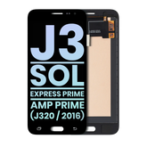 OLED Assembly Without Frame Compatible For Samsung Galaxy J3 / Sol 4G / Express Prime / Amp Prime (J320 / 2016) (Service Pack) (Black)