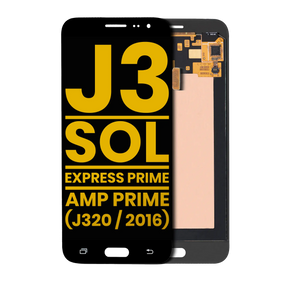 OLED Assembly Without Frame Compatible For Samsung Galaxy J3 / Sol 4G / Express Prime / Amp Prime (J320 / 2016) (Refurbished) (Black)