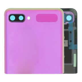 Outer OLED Assembly With Frame Compatible For Samsung Galaxy Z Flip 4G (F700) / Z Flip 5G (F707) (Service Pack) (Mirror Purple)