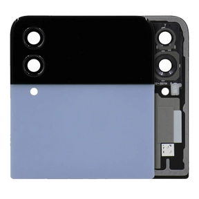 Outer OLED Assembly Compatible For Samsung Galaxy Z Flip 4 5G (US & International) (Used OEM Pull: Grade B/C) (Blue)
