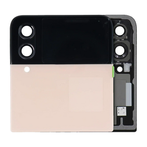 Outer OLED Assembly Compatible For Samsung Galaxy Z Flip 4 5G (US & International) (Used OEM Pull: Grade B/C) (Pink Gold)