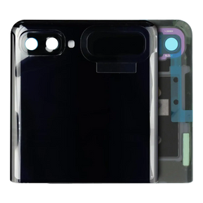 Outer OLED Assembly With Frame Compatible For Samsung Galaxy Z Flip 4G (F700) / Z Flip 5G (F707) (Service Pack) (Mirror Black)
