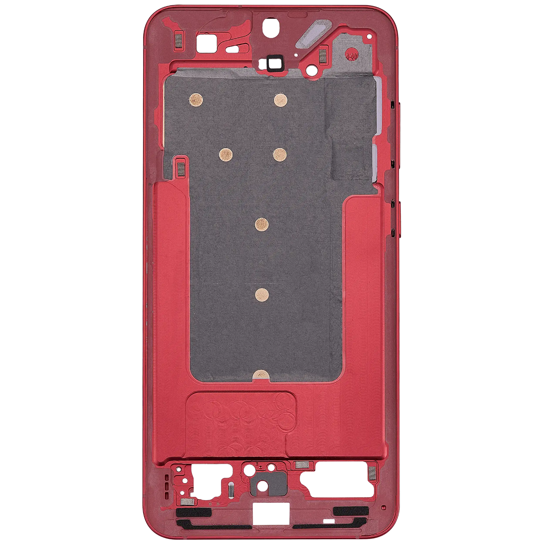 Mid-Frame Housing Compatible For Samsung Galaxy S25 Plus 5G (US & International Version) (Coral Red)
