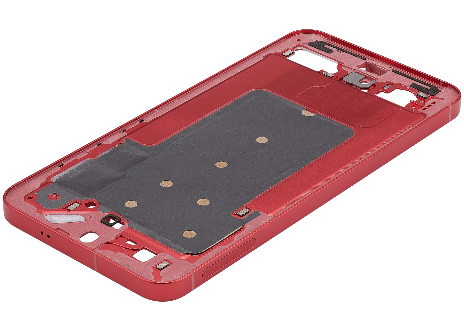 Mid-Frame Housing Compatible For Samsung Galaxy S25 Plus 5G (US & International Version) (Coral Red)