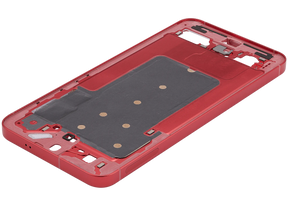 Mid-Frame Housing Compatible For Samsung Galaxy S25 Plus 5G (US & International Version) (Coral Red)