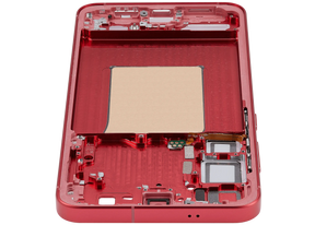Mid-Frame Housing Compatible For Samsung Galaxy S25 Plus 5G (US & International Version) (Coral Red)
