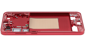 Mid-Frame Housing Compatible For Samsung Galaxy S25 Plus 5G (US & International Version) (Coral Red)