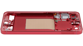 Mid-Frame Housing Compatible For Samsung Galaxy S25 Plus 5G (US & International Version) (Coral Red)