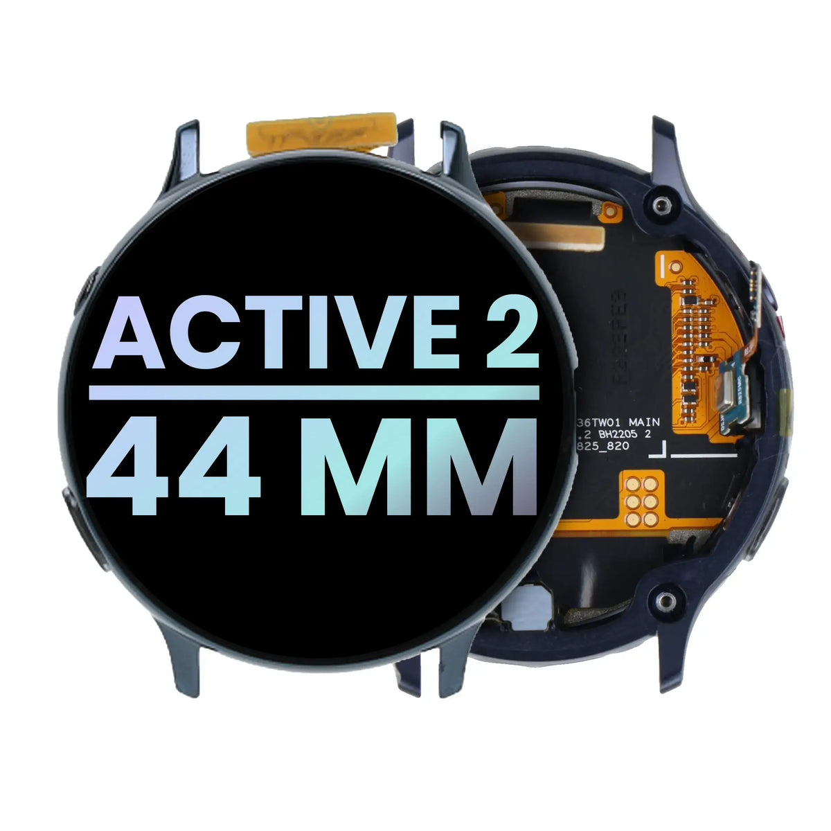 LCD Assembly With Frame Compatible For Samsung Galaxy Watch Active 2 (44MM) (Service Pack) (Black)