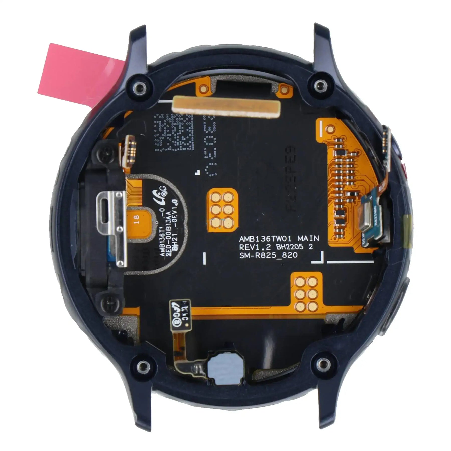 LCD Assembly With Frame Compatible For Samsung Galaxy Watch Active 2 (44MM) (Service Pack) (Black)