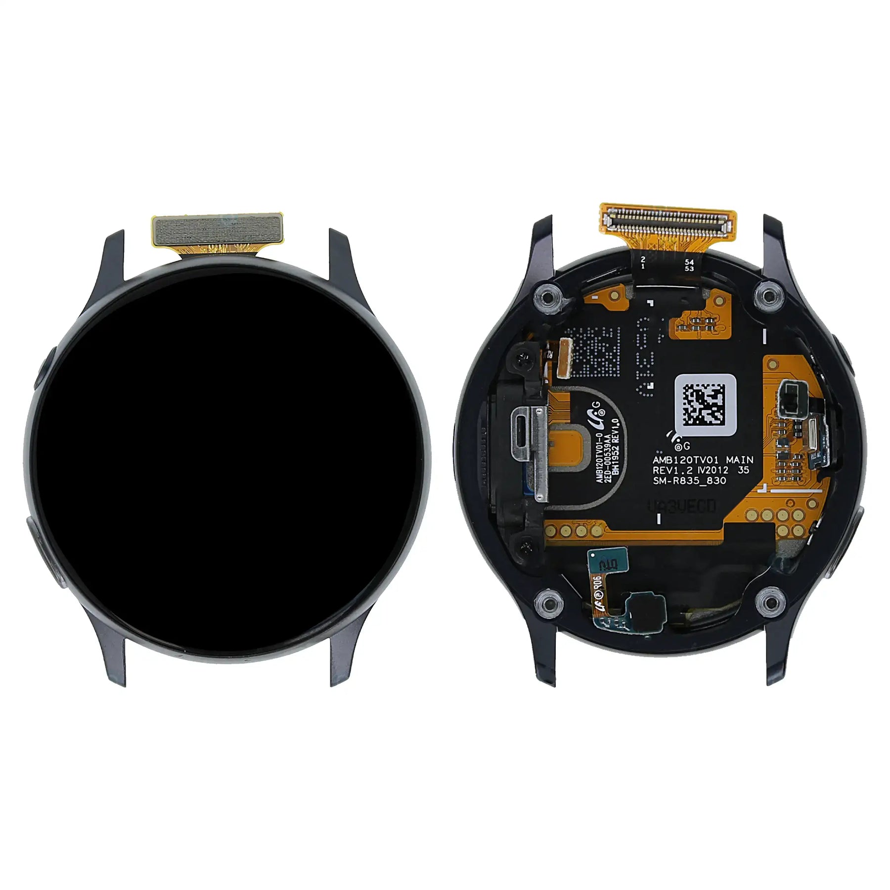 LCD Assembly With Frame Compatible For Samsung Galaxy Watch Active 2 (40MM) (Service Pack) (Black)