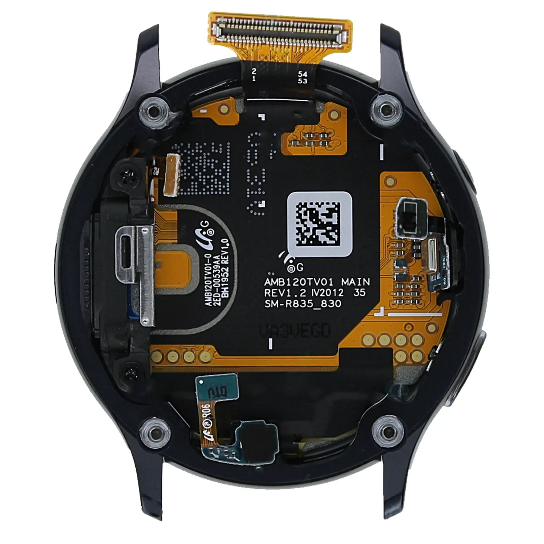 LCD Assembly With Frame Compatible For Samsung Galaxy Watch Active 2 (40MM) (Service Pack) (Black)