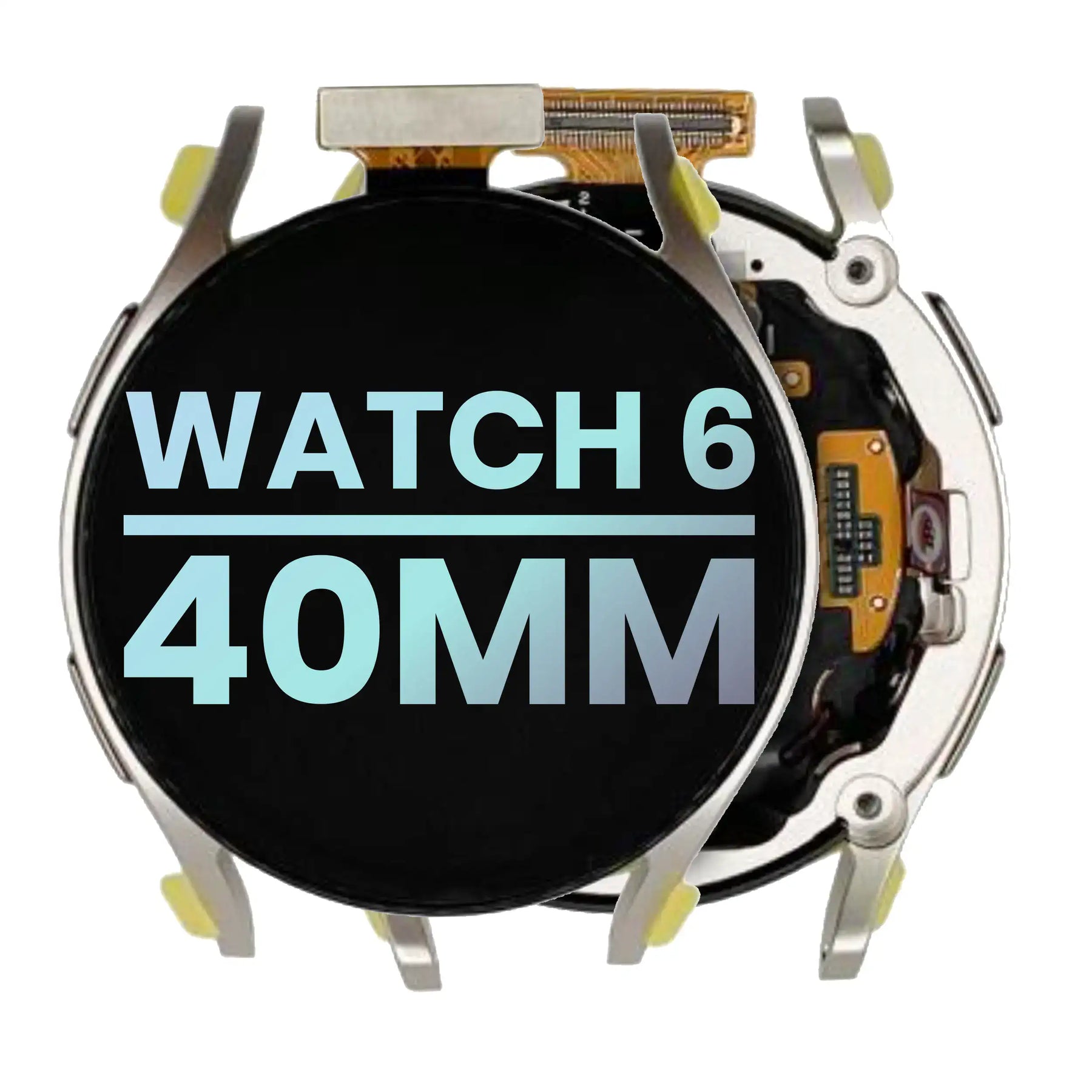 LCD Assembly Compatible For Samsung Galaxy Watch 6 (40mm) (LTE Version) (Service Pack) (Silver)
