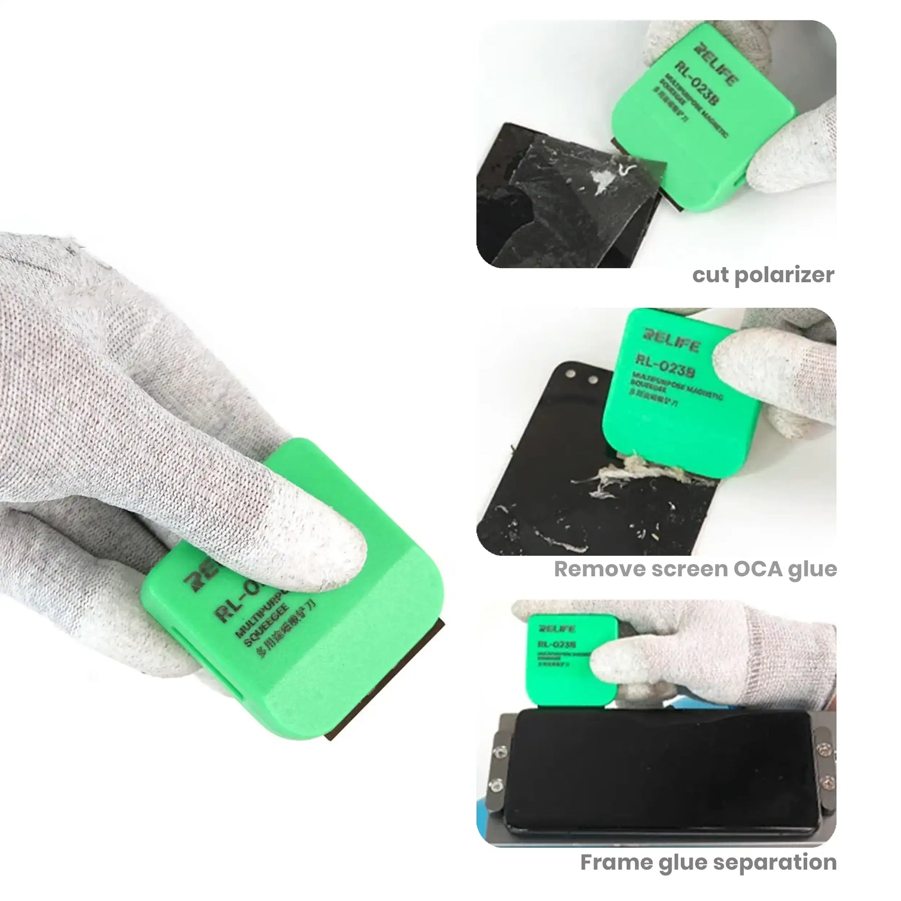 RL-023B Magnetic Squeegee Opening Tool Compatible For Phones/Tablets (Relife)
