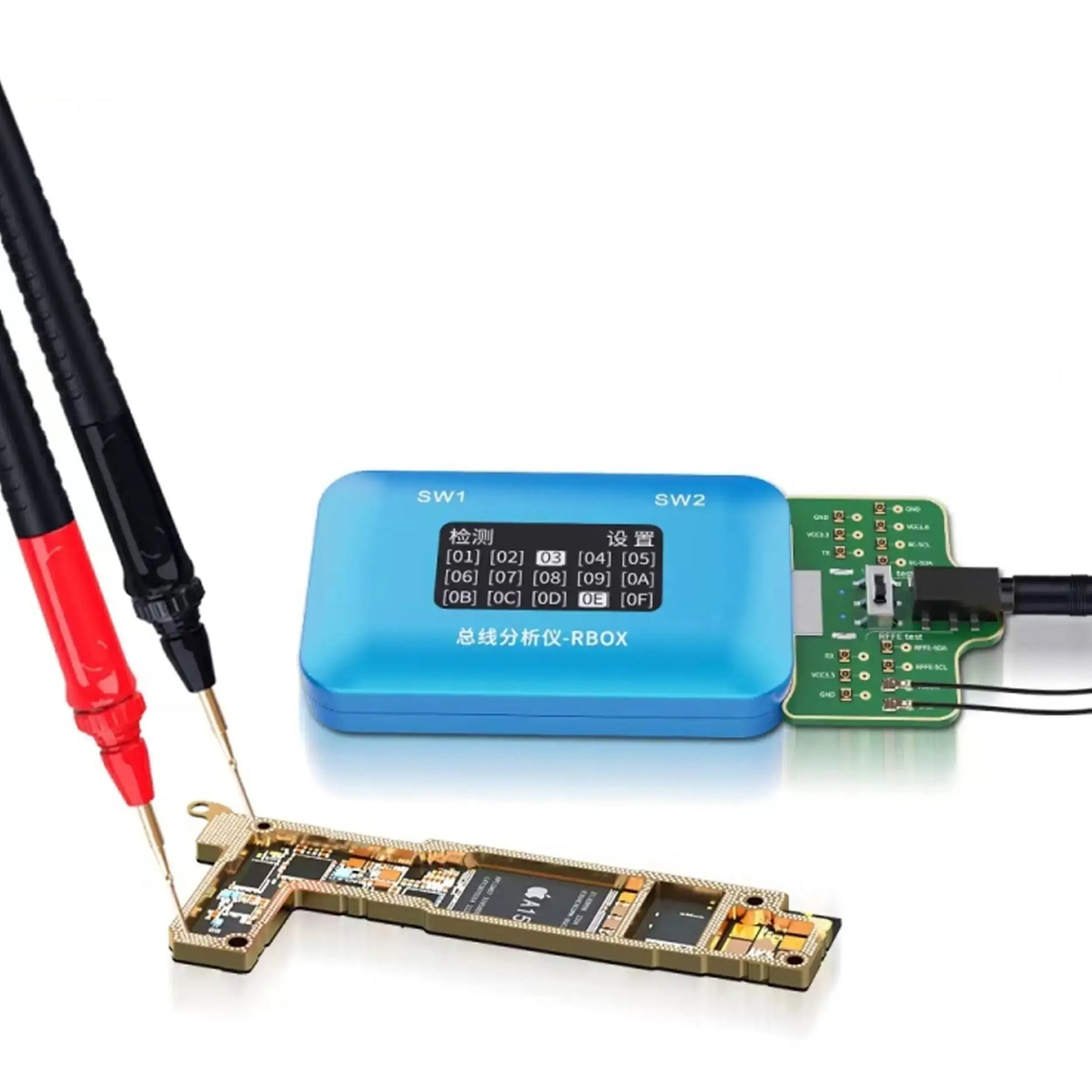 RBOX Bus Analyzer for iPhone & Android Signal Testing (JCID)
