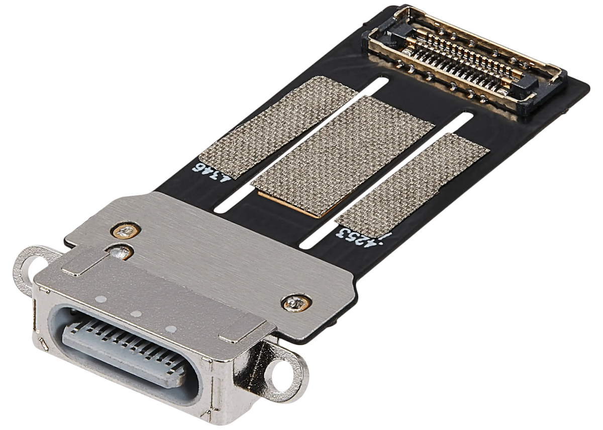 Charging Port Flex Cable Compatible For iPad Mini 7 (2024) (WiFi / Cellular) (Aftermarket Plus) (Blue)