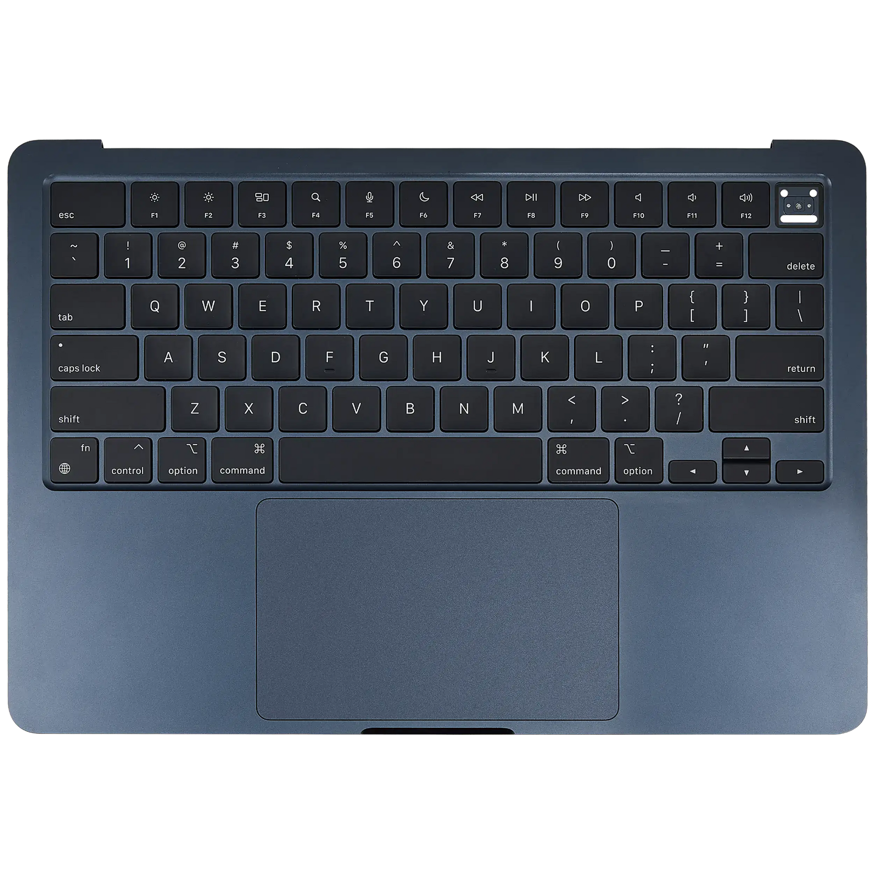 Top Case Assembly With Battery And Keyboard Compatible For MacBook Air 13" (A3113 / Mid 2024) (Midnight) (US Keyboard)