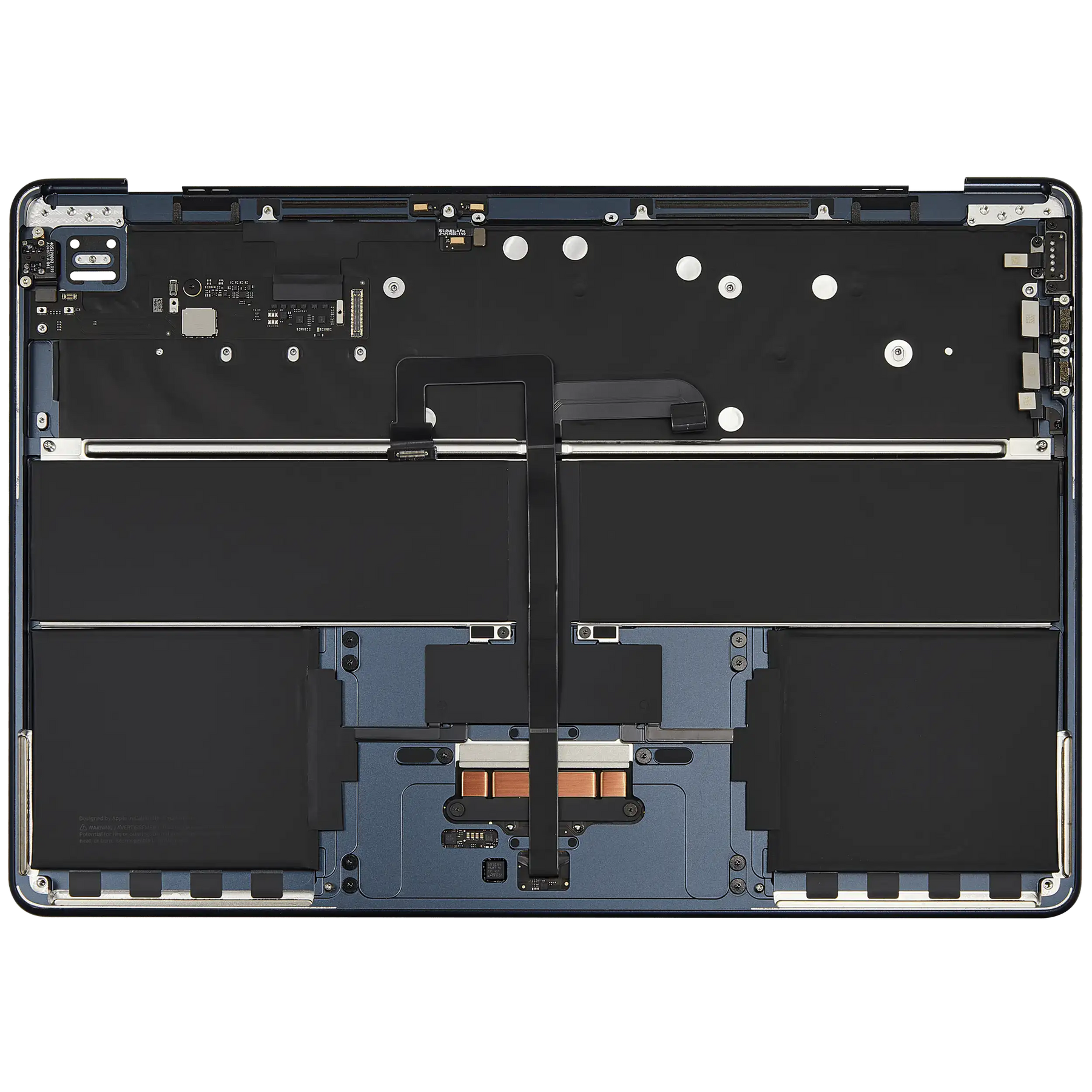 Top Case Assembly With Battery And Keyboard Compatible For MacBook Air 13" (A3113 / Mid 2024) (Midnight) (US Keyboard)
