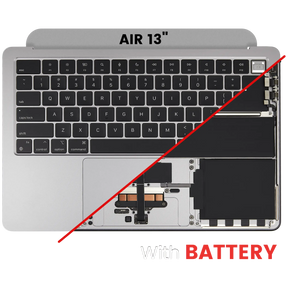 Top Case Assembly With Battery And Keyboard Compatible For MacBook Air 13" (A3113 / Mid 2024) (Space Gray) (US Keyboard)