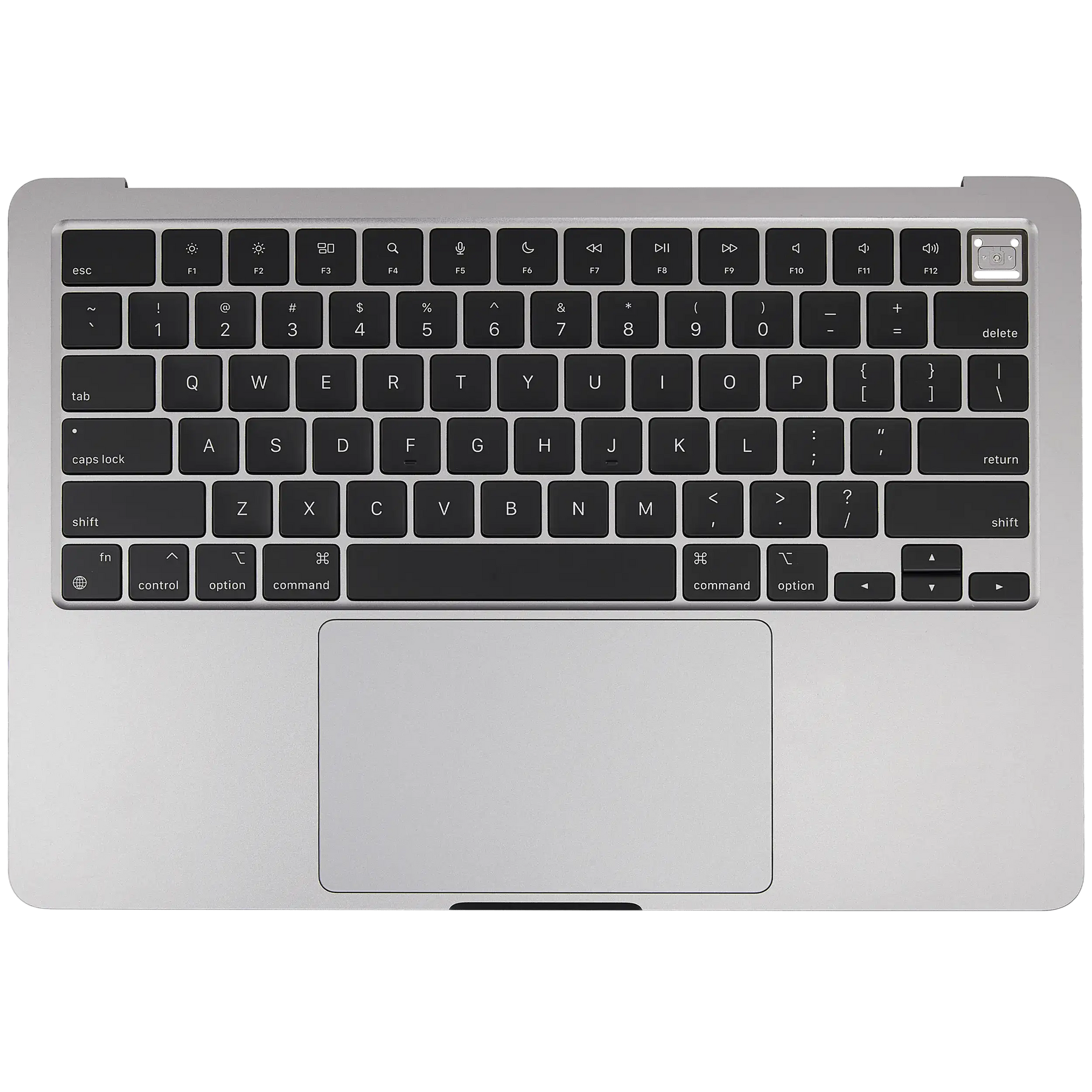 Top Case Assembly With Battery And Keyboard Compatible For MacBook Air 13" (A3113 / Mid 2024) (Space Gray) (US Keyboard)
