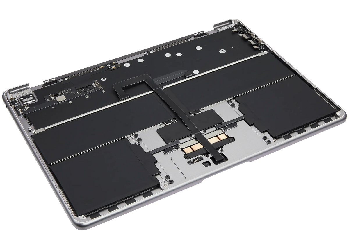 Top Case Assembly With Battery And Keyboard Compatible For MacBook Air 13" (A3113 / Mid 2024) (Space Gray) (US Keyboard)